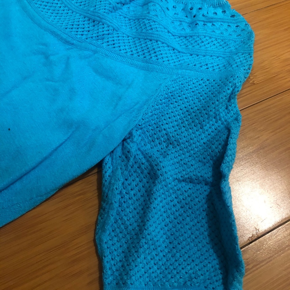 Cache Lightweight Light Blue Turtleneck Top - image 3